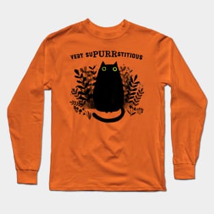 Very SuPURRstitious Long Sleeve T-Shirt